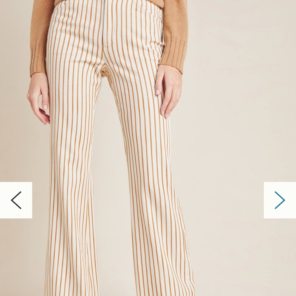 Anthropologie Kellie Striped Pants
